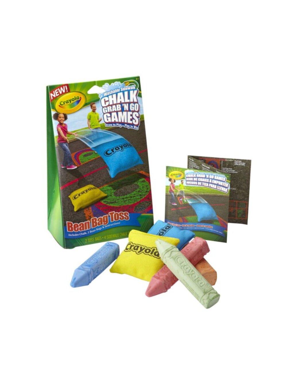Crayola Bean Bag Toss Chalk Grab and Go Games New in Box Add-On Item Age 2+